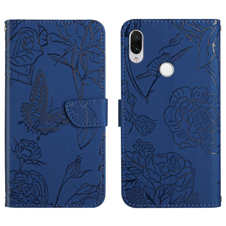 Skin Feel Butterfly Peony Embossed Leather Phone Case, For Xiaomi Redmi Note 7, For Xiaomi Redmi ...