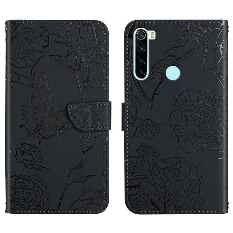 Skin Feel Butterfly Peony Embossed Leather Phone Case, For Xiaomi Redmi Note 7, For Xiaomi Redmi ...
