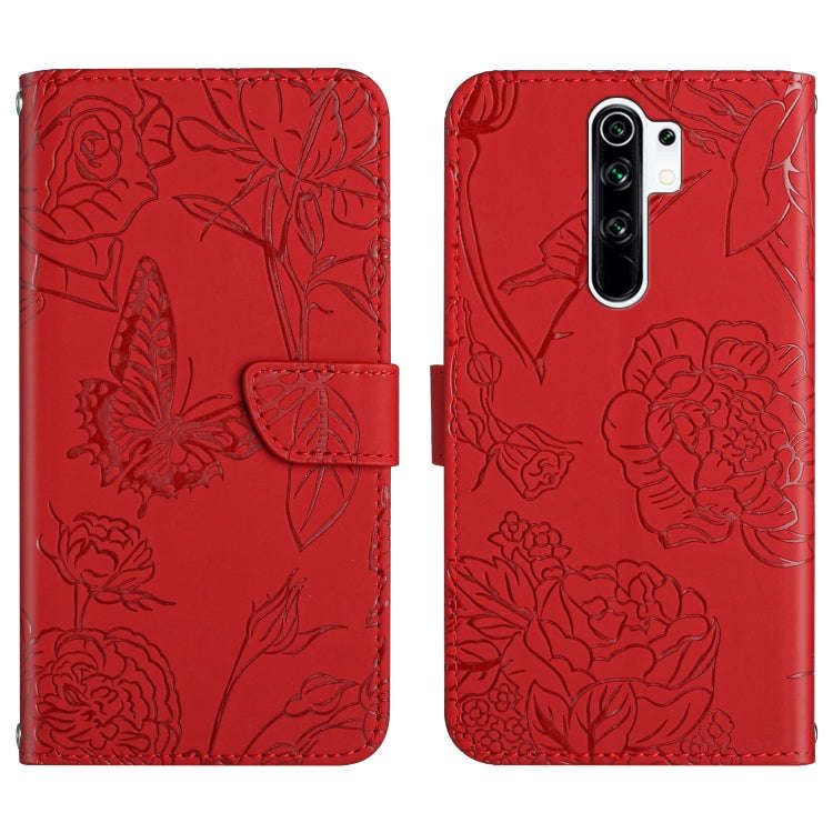 Skin Feel Butterfly Peony Embossed Leather Phone Case, For Xiaomi Redmi Note 7, For Xiaomi Redmi ...