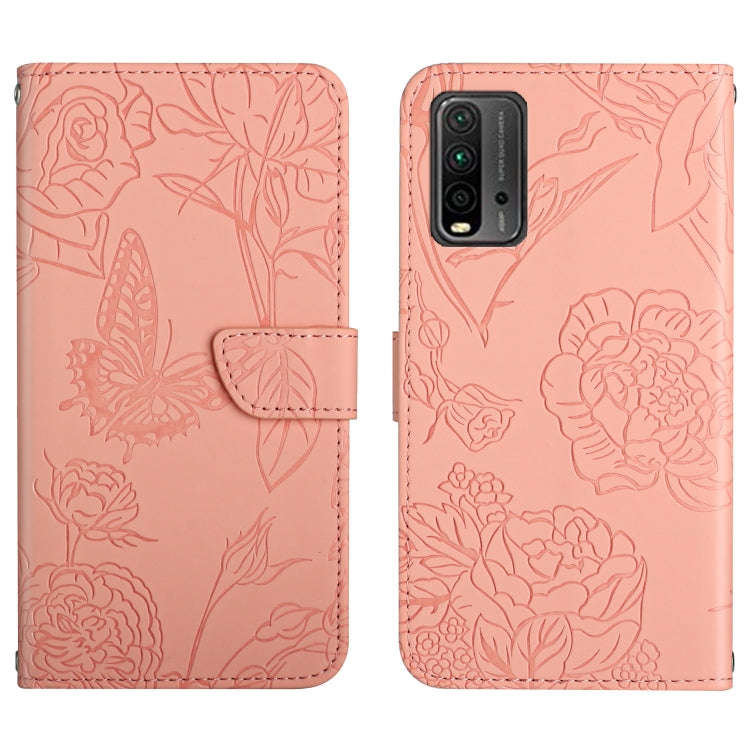 Skin Feel Butterfly Peony Embossed Leather Phone Case, For Xiaomi Redmi Note 7, For Xiaomi Redmi ...