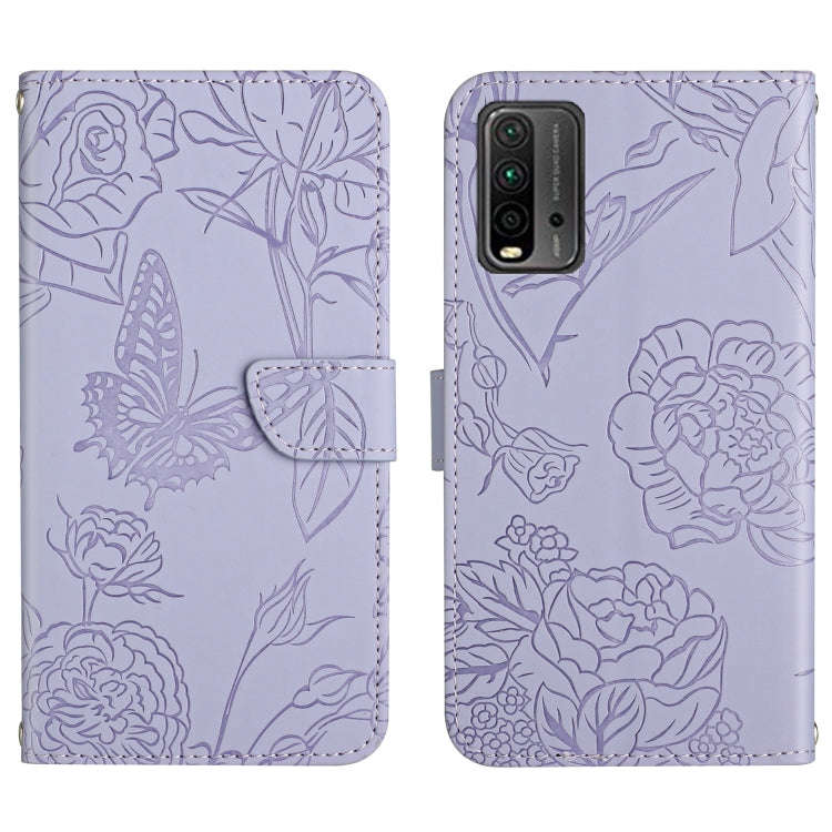 Skin Feel Butterfly Peony Embossed Leather Phone Case, For Xiaomi Redmi Note 7, For Xiaomi Redmi ...