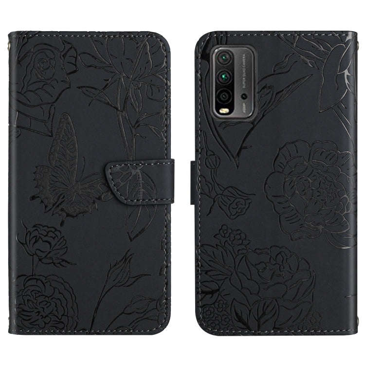 Skin Feel Butterfly Peony Embossed Leather Phone Case, For Xiaomi Redmi Note 7, For Xiaomi Redmi ...