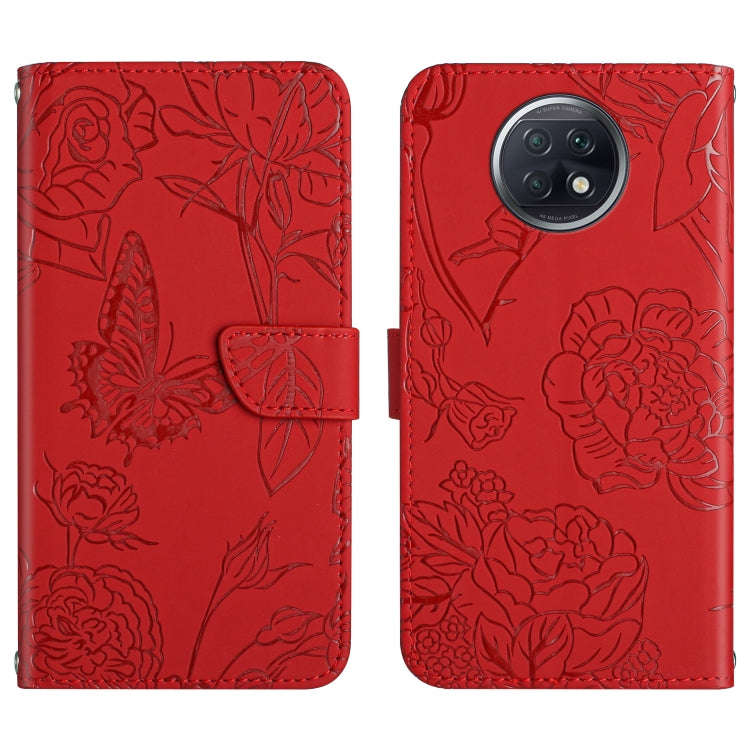 Skin Feel Butterfly Peony Embossed Leather Phone Case, For Xiaomi Redmi Note 7, For Xiaomi Redmi ...