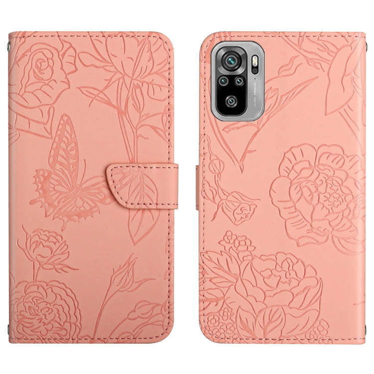 Skin Feel Butterfly Peony Embossed Leather Phone Case, For Xiaomi Redmi Note 7, For Xiaomi Redmi ...