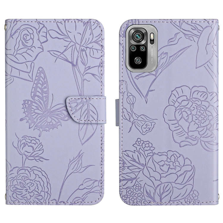 Skin Feel Butterfly Peony Embossed Leather Phone Case, For Xiaomi Redmi Note 7, For Xiaomi Redmi ...