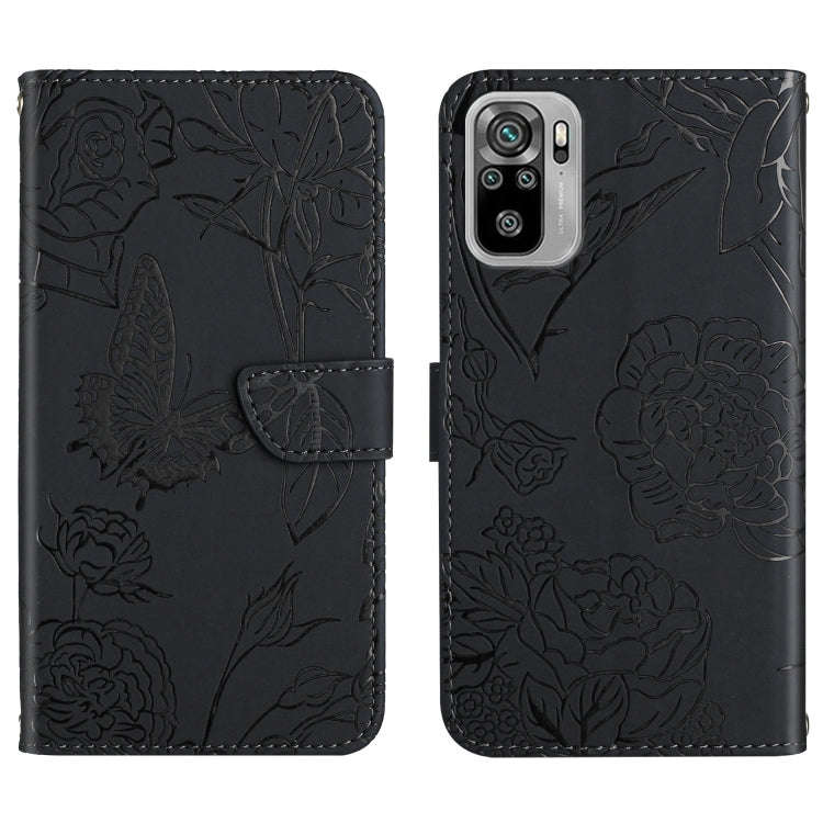 Skin Feel Butterfly Peony Embossed Leather Phone Case, For Xiaomi Redmi Note 7, For Xiaomi Redmi ...