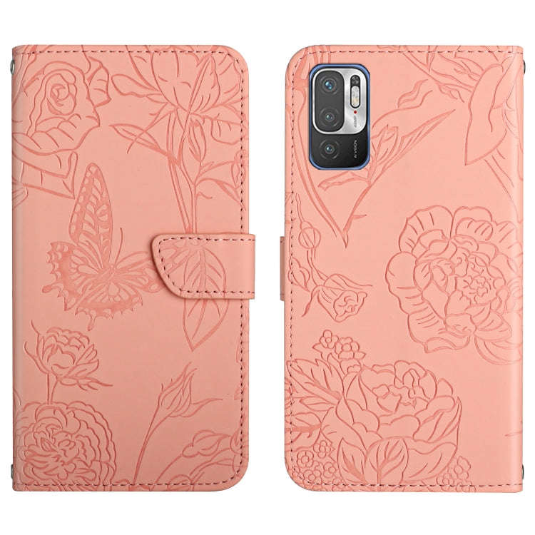 Skin Feel Butterfly Peony Embossed Leather Phone Case, For Xiaomi Redmi Note 7, For Xiaomi Redmi ...
