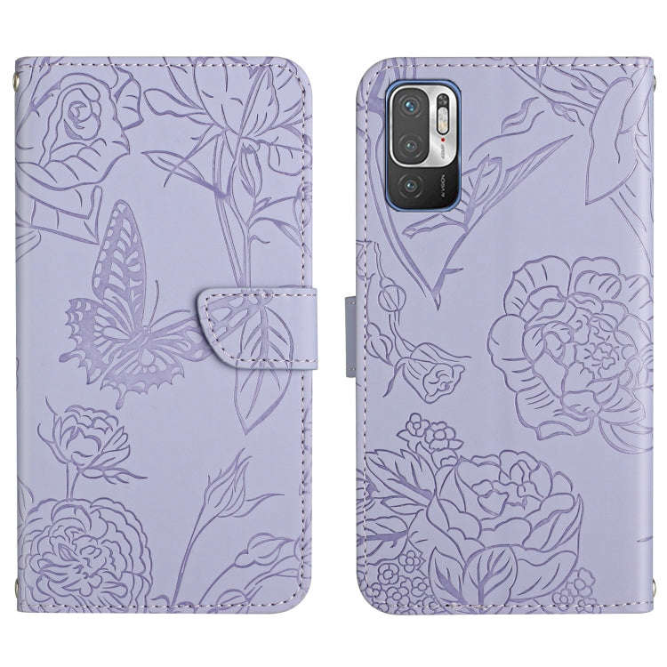Skin Feel Butterfly Peony Embossed Leather Phone Case, For Xiaomi Redmi Note 7, For Xiaomi Redmi ...
