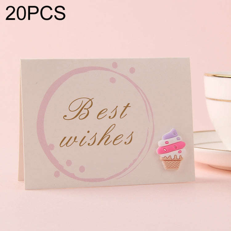20 PCS 3D Holiday Blessing And Thanksgiving Card, without Envelope