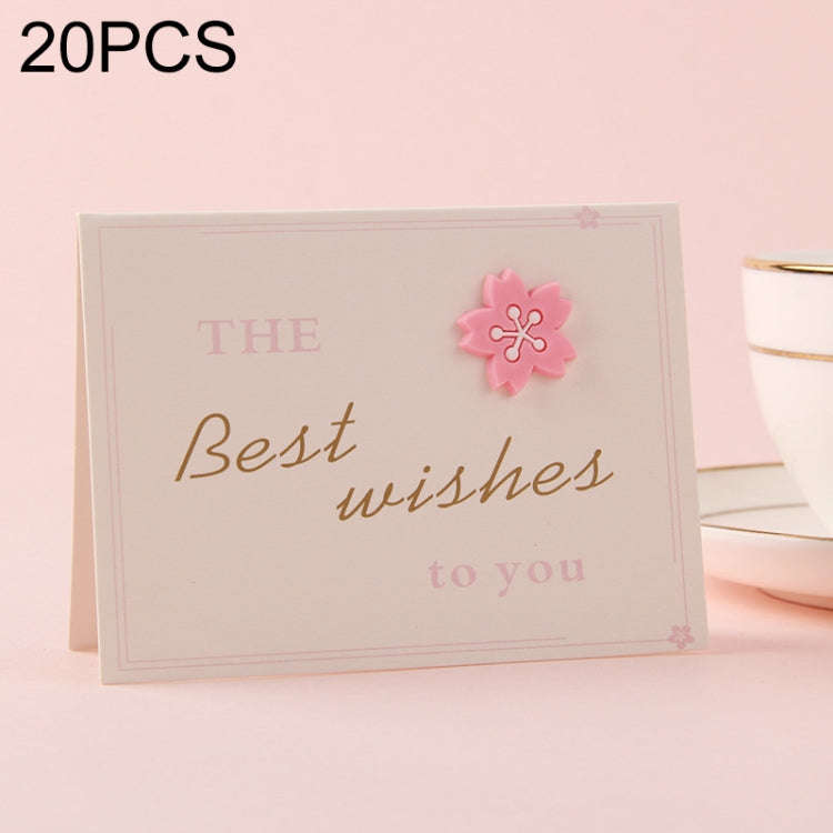 20 PCS 3D Holiday Blessing And Thanksgiving Card, without Envelope