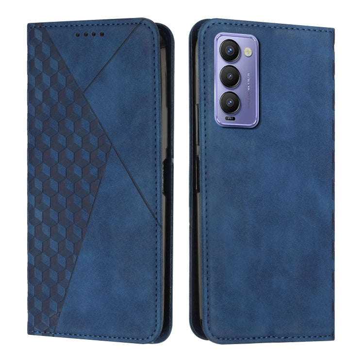Diamond Splicing Skin Feel Magnetic Leather Phone Case, For Tecno Camon 17P / 17 Pro, For Tecno C...