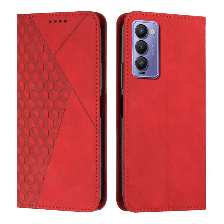 Diamond Splicing Skin Feel Magnetic Leather Phone Case, For Tecno Camon 17P / 17 Pro, For Tecno C...