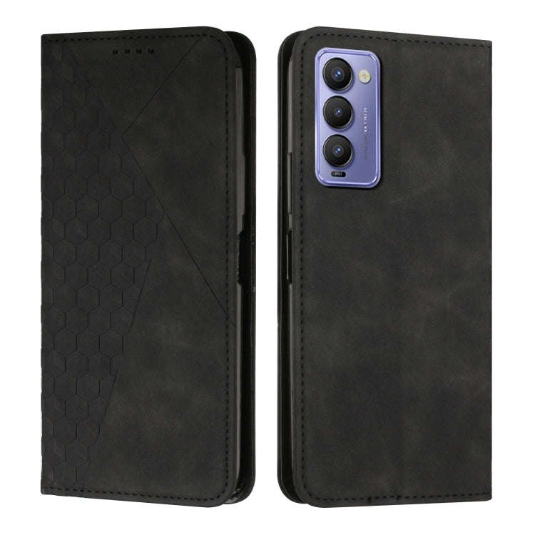 Diamond Splicing Skin Feel Magnetic Leather Phone Case, For Tecno Camon 17P / 17 Pro, For Tecno C...
