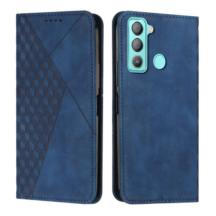Diamond Splicing Skin Feel Magnetic Leather Phone Case, For Tecno Camon 17P / 17 Pro, For Tecno C...