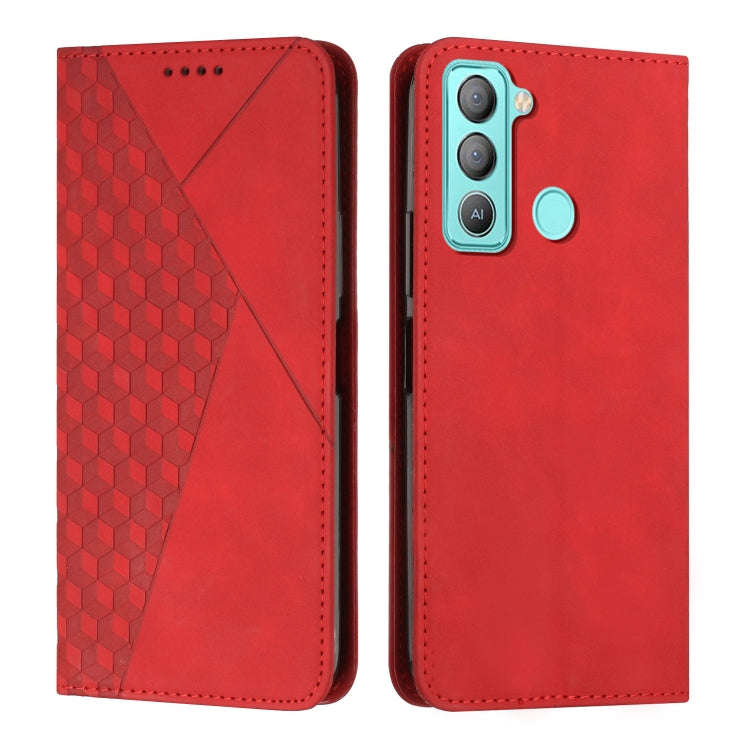 Diamond Splicing Skin Feel Magnetic Leather Phone Case, For Tecno Camon 17P / 17 Pro, For Tecno C...
