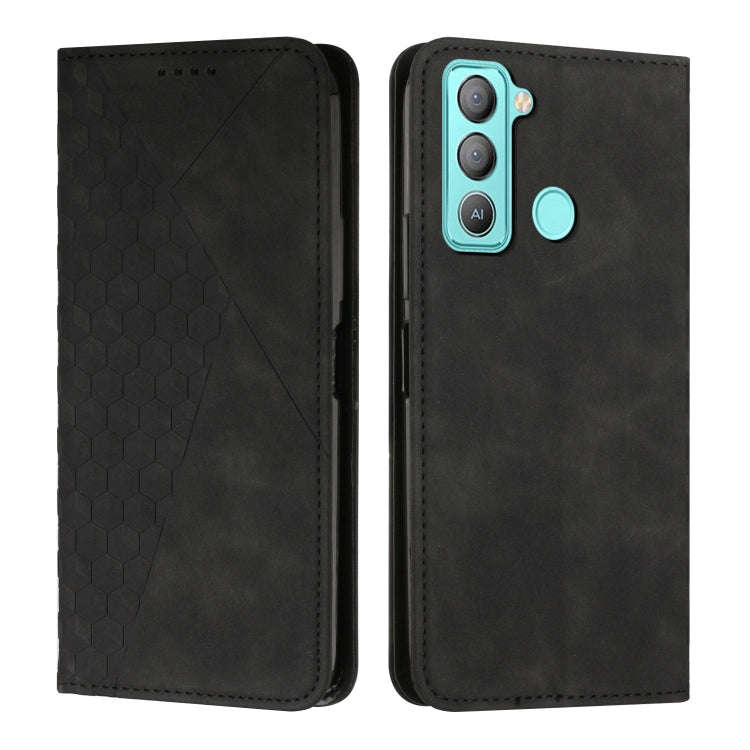 Diamond Splicing Skin Feel Magnetic Leather Phone Case, For Tecno Camon 17P / 17 Pro, For Tecno C...