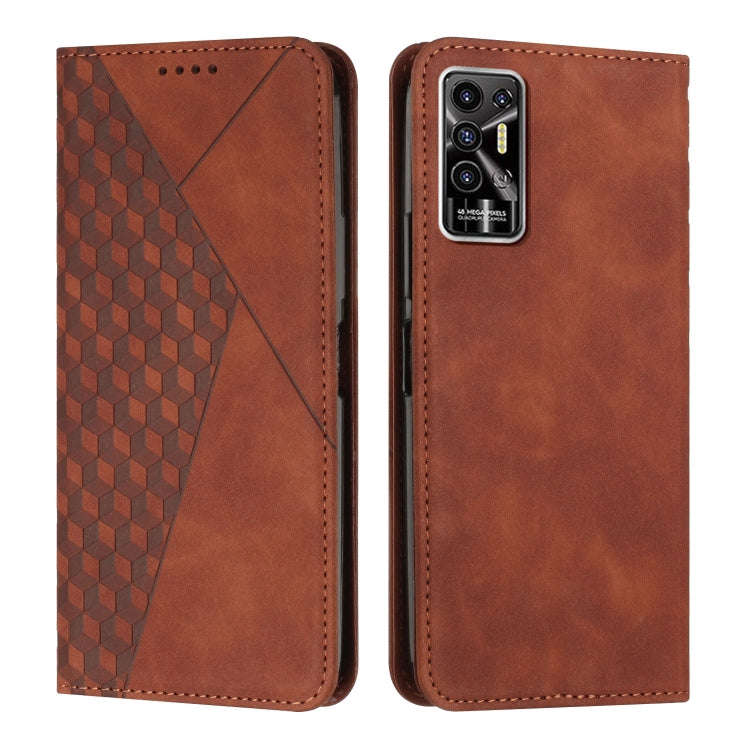 Diamond Splicing Skin Feel Magnetic Leather Phone Case, For Tecno Camon 17P / 17 Pro, For Tecno C...