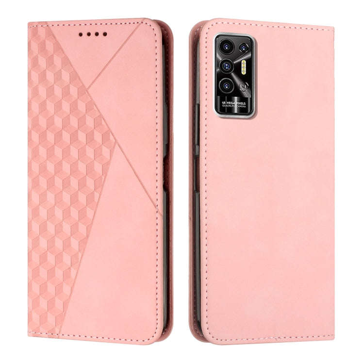 Diamond Splicing Skin Feel Magnetic Leather Phone Case, For Tecno Camon 17P / 17 Pro, For Tecno C...