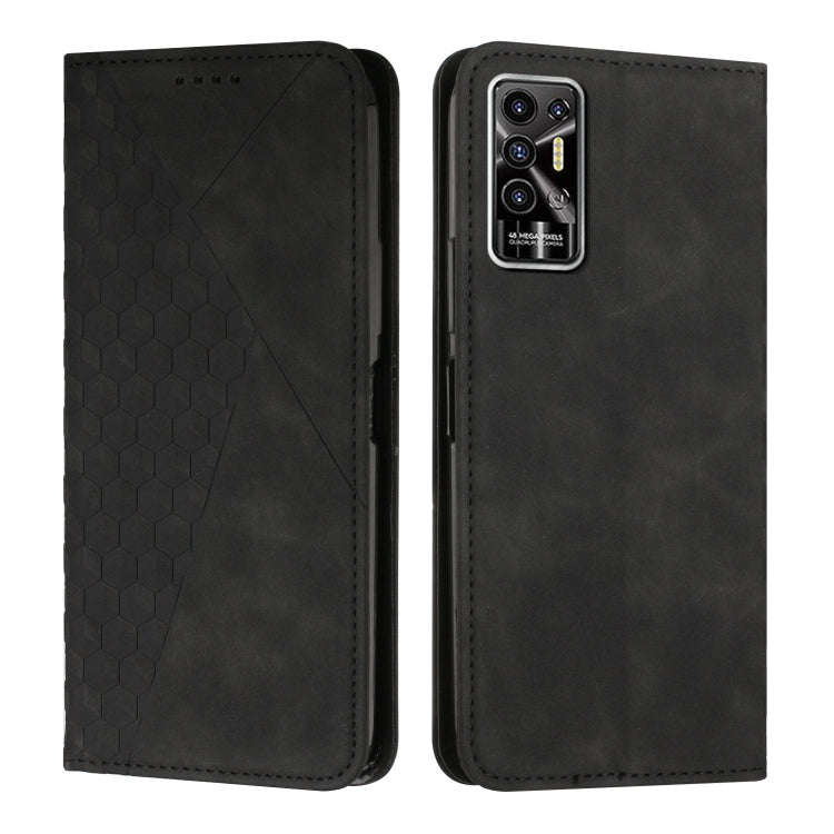 Diamond Splicing Skin Feel Magnetic Leather Phone Case, For Tecno Camon 17P / 17 Pro, For Tecno C...
