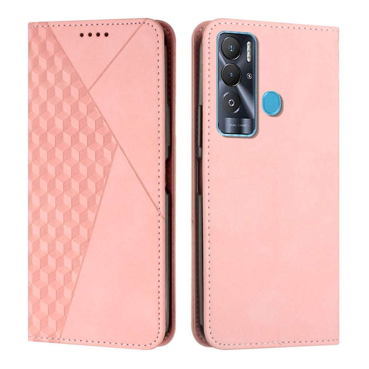 Diamond Splicing Skin Feel Magnetic Leather Phone Case, For Tecno Camon 17P / 17 Pro, For Tecno C...