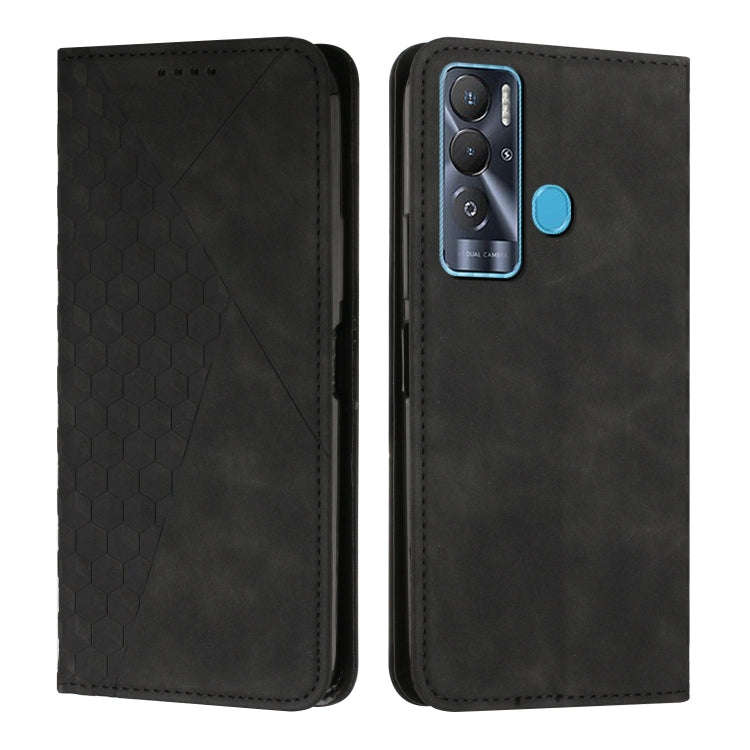 Diamond Splicing Skin Feel Magnetic Leather Phone Case, For Tecno Camon 17P / 17 Pro, For Tecno C...