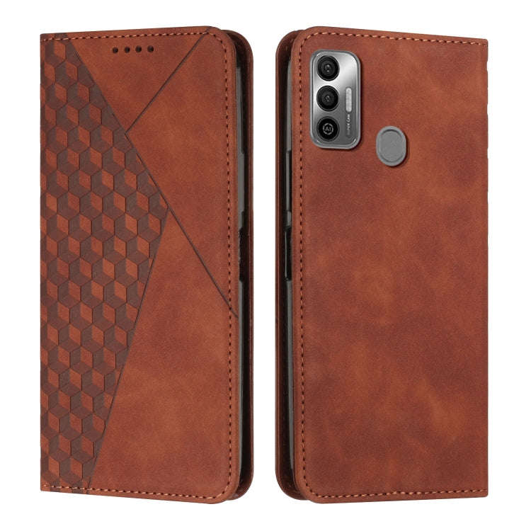 Diamond Splicing Skin Feel Magnetic Leather Phone Case, For Tecno Camon 17P / 17 Pro, For Tecno C...