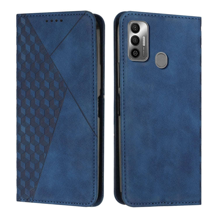 Diamond Splicing Skin Feel Magnetic Leather Phone Case, For Tecno Camon 17P / 17 Pro, For Tecno C...