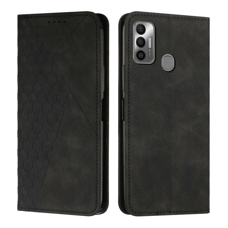 Diamond Splicing Skin Feel Magnetic Leather Phone Case, For Tecno Camon 17P / 17 Pro, For Tecno C...