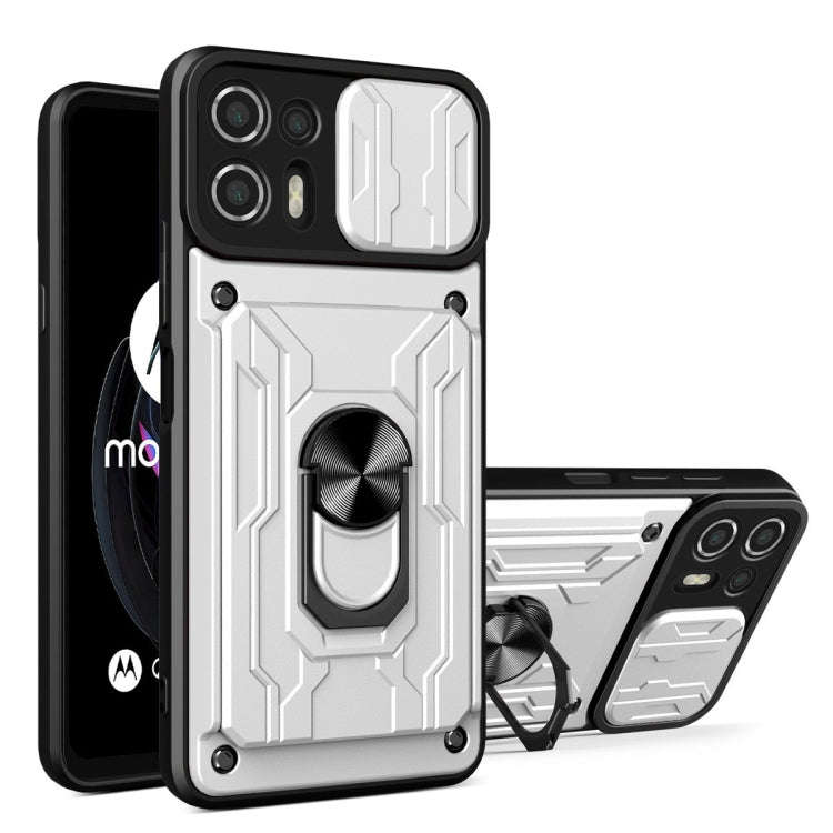 Sliding Camshield Card Phone Case, For Motorola Edge 20 Lite