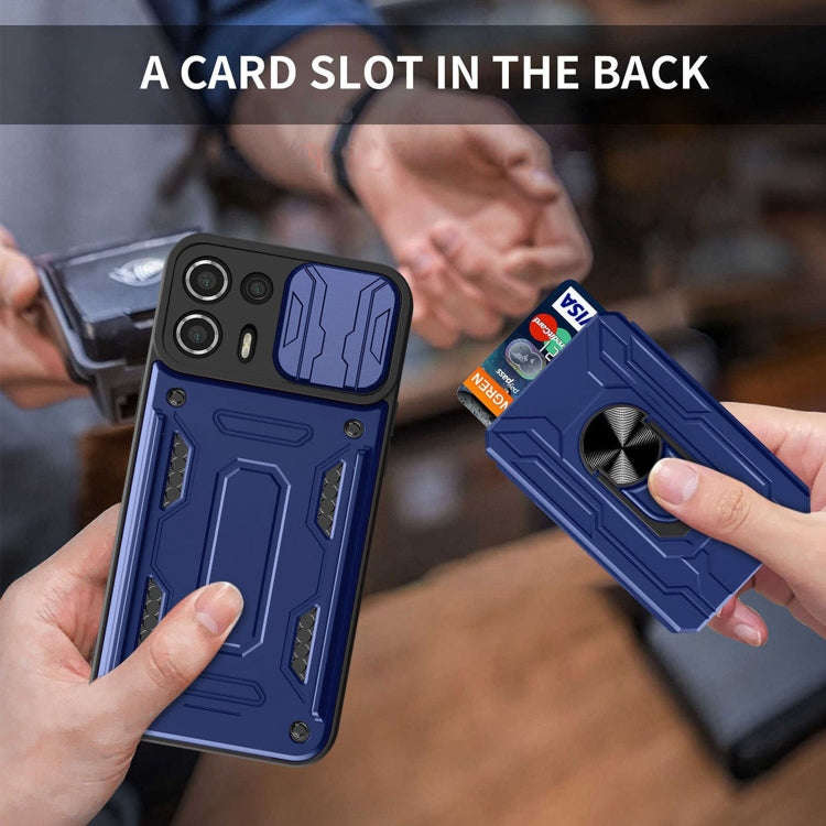 Sliding Camshield Card Phone Case, For Motorola Edge 20 Lite