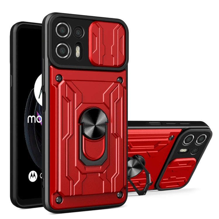 Sliding Camshield Card Phone Case, For Motorola Edge 20 Lite