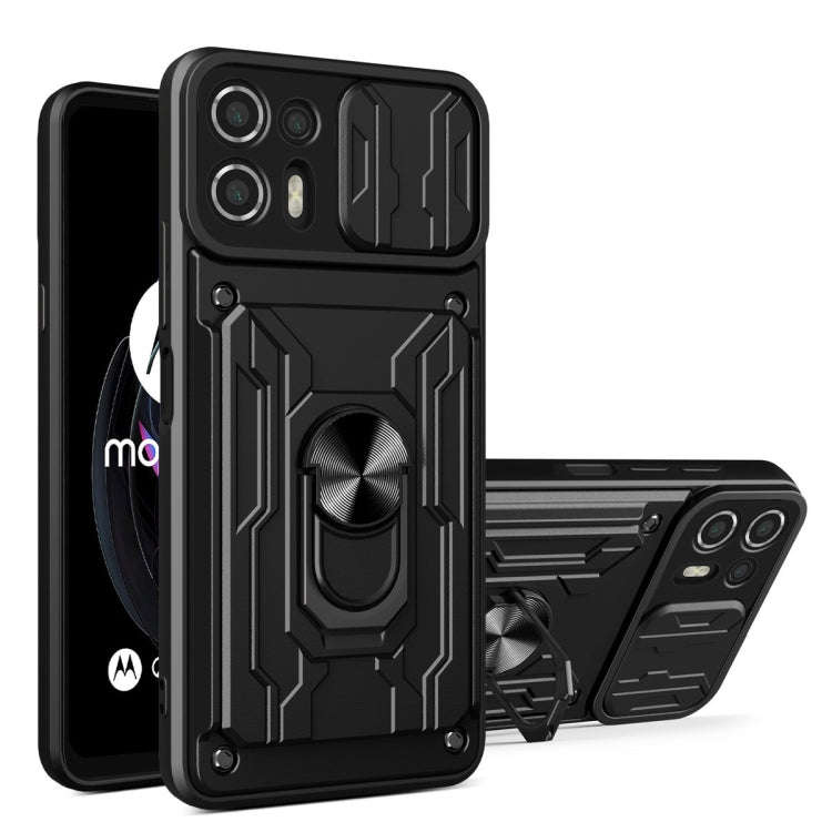 Sliding Camshield Card Phone Case, For Motorola Edge 20 Lite