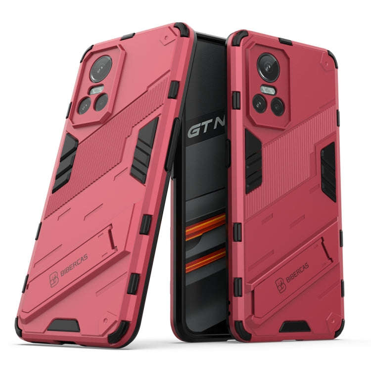 Punk Armor 2 in 1 PC + TPU Shockproof Phone Case with Invisible Holder, For Realme GT Neo3 5G Chi...
