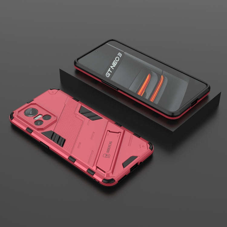 Punk Armor 2 in 1 PC + TPU Shockproof Phone Case with Invisible Holder, For Realme GT Neo3 5G Chi...