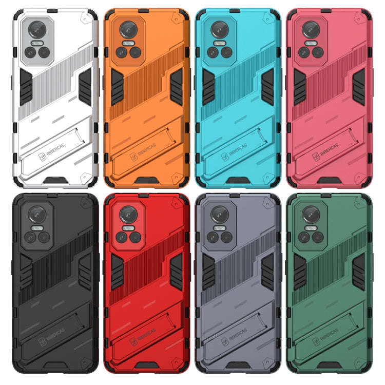 Punk Armor 2 in 1 PC + TPU Shockproof Phone Case with Invisible Holder, For Realme GT Neo3 5G Chi...