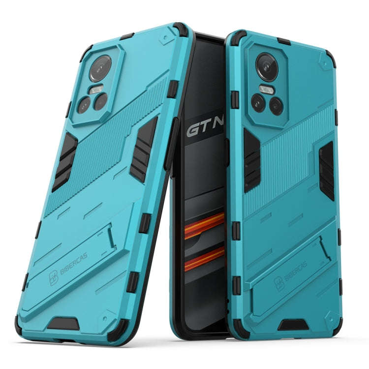 Punk Armor 2 in 1 PC + TPU Shockproof Phone Case with Invisible Holder, For Realme GT Neo3 5G Chi...