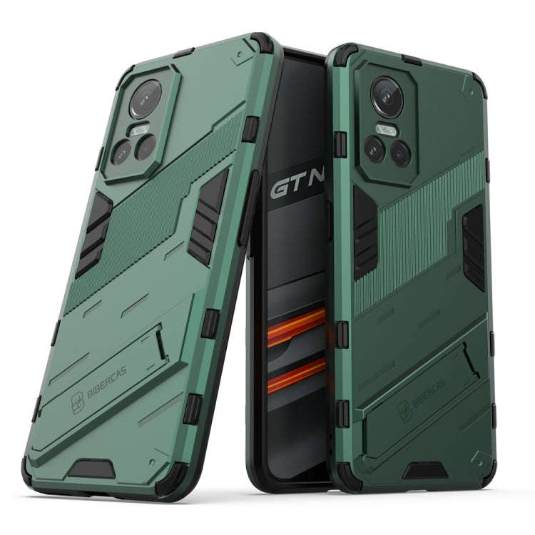Punk Armor 2 in 1 PC + TPU Shockproof Phone Case with Invisible Holder, For Realme GT Neo3 5G Chi...