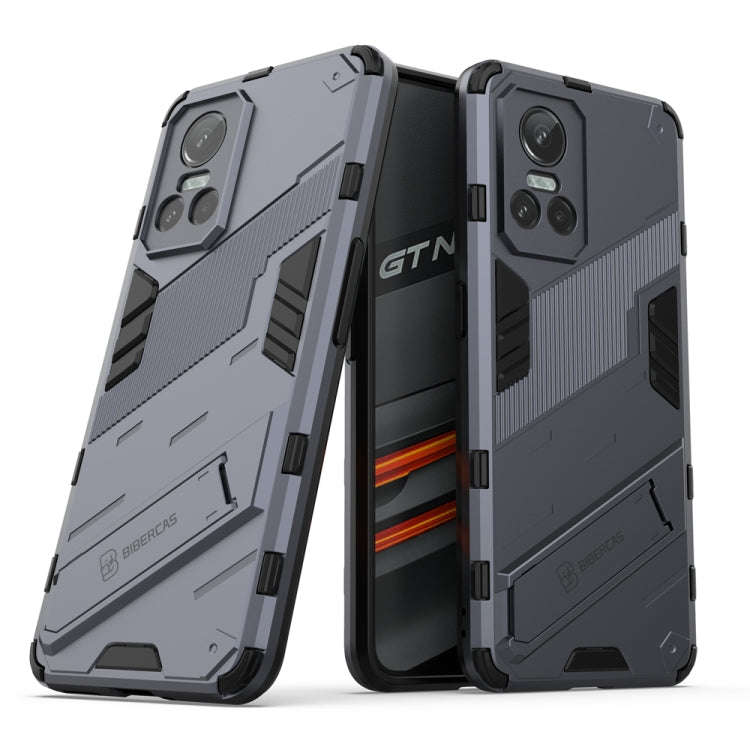 Punk Armor 2 in 1 PC + TPU Shockproof Phone Case with Invisible Holder, For Realme GT Neo3 5G Chi...