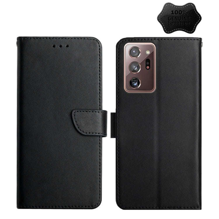 Genuine Leather Fingerprint-proof Horizontal Flip Phone Case, For Samsung Galaxy Note20 Ultra, Fo...
