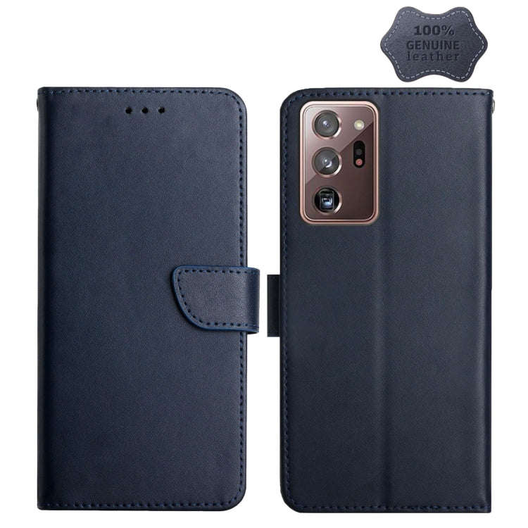 Genuine Leather Fingerprint-proof Horizontal Flip Phone Case, For Samsung Galaxy Note20 Ultra, Fo...