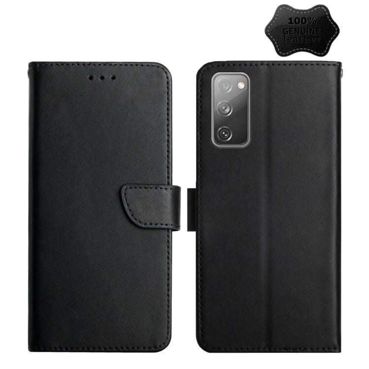 Genuine Leather Fingerprint-proof Horizontal Flip Phone Case, For Samsung Galaxy Note20 Ultra, Fo...