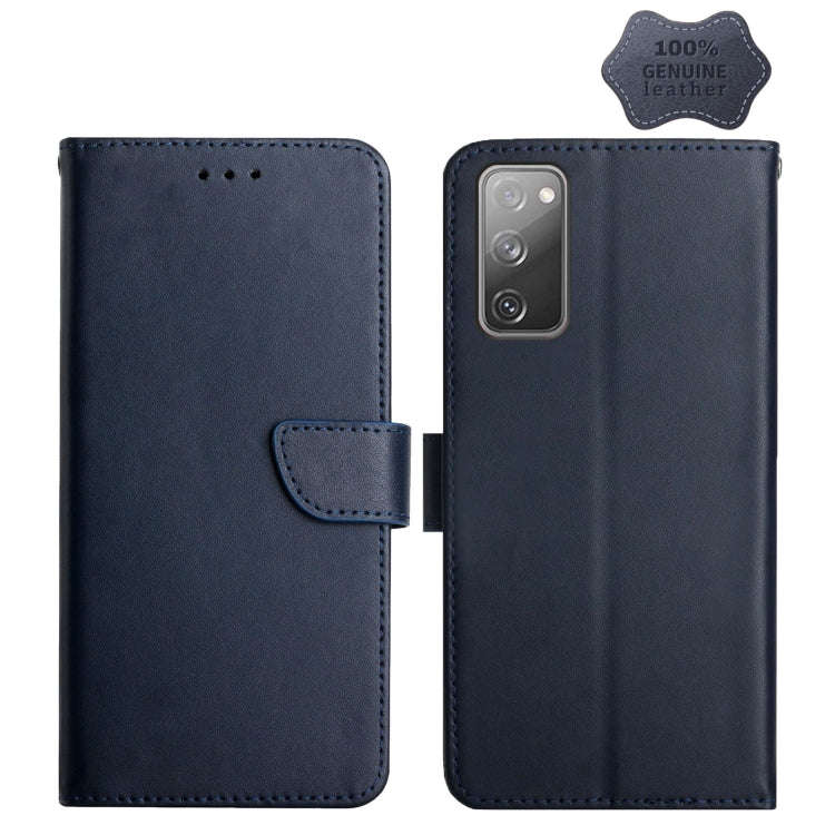 Genuine Leather Fingerprint-proof Horizontal Flip Phone Case, For Samsung Galaxy Note20 Ultra, Fo...
