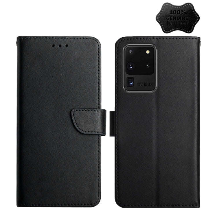 Genuine Leather Fingerprint-proof Horizontal Flip Phone Case, For Samsung Galaxy Note20 Ultra, Fo...