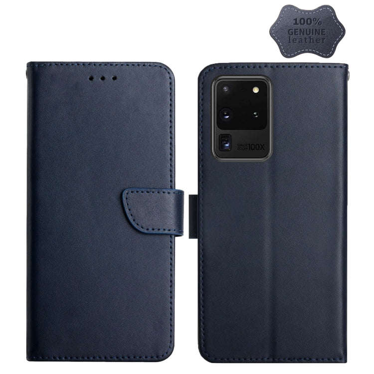 Genuine Leather Fingerprint-proof Horizontal Flip Phone Case, For Samsung Galaxy Note20 Ultra, Fo...