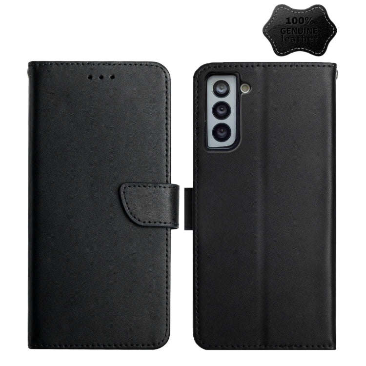 Genuine Leather Fingerprint-proof Horizontal Flip Phone Case, For Samsung Galaxy Note20 Ultra, Fo...