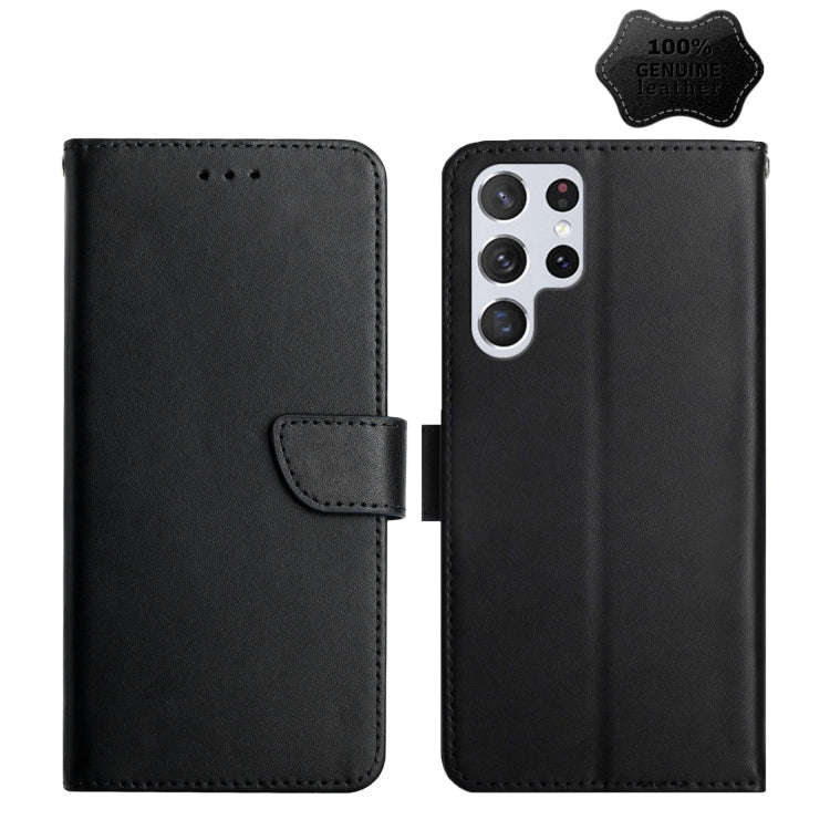Genuine Leather Fingerprint-proof Horizontal Flip Phone Case, For Samsung Galaxy Note20 Ultra, Fo...