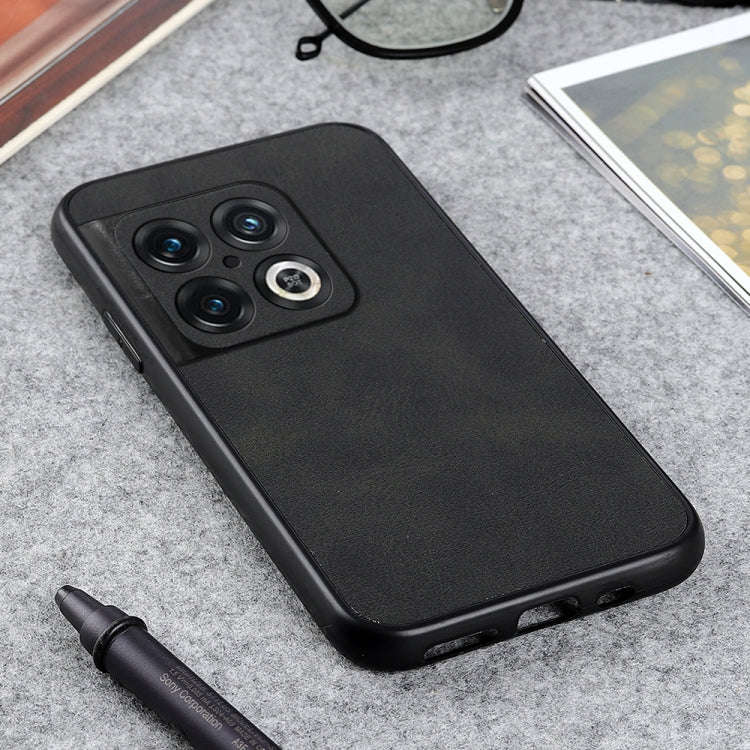 Accurate Hole Two-color Calf Texture PU Phone Case, For OnePlus 10 Pro Accurate Hole, For Google ...