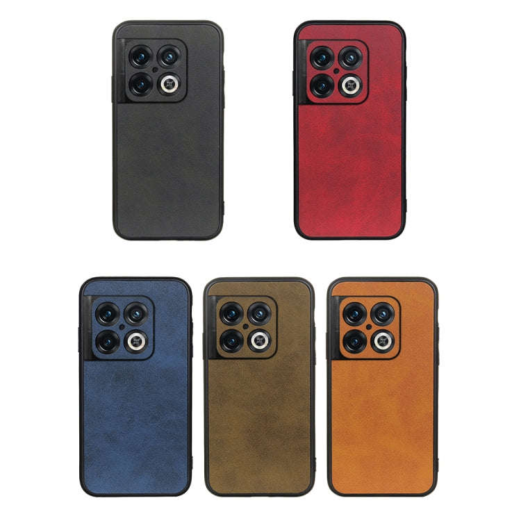 Accurate Hole Two-color Calf Texture PU Phone Case, For OnePlus 10 Pro Accurate Hole, For Google ...