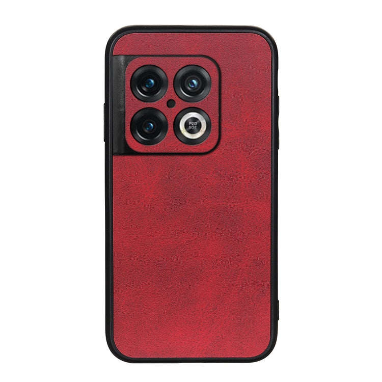 Accurate Hole Two-color Calf Texture PU Phone Case, For OnePlus 10 Pro Accurate Hole, For Google ...