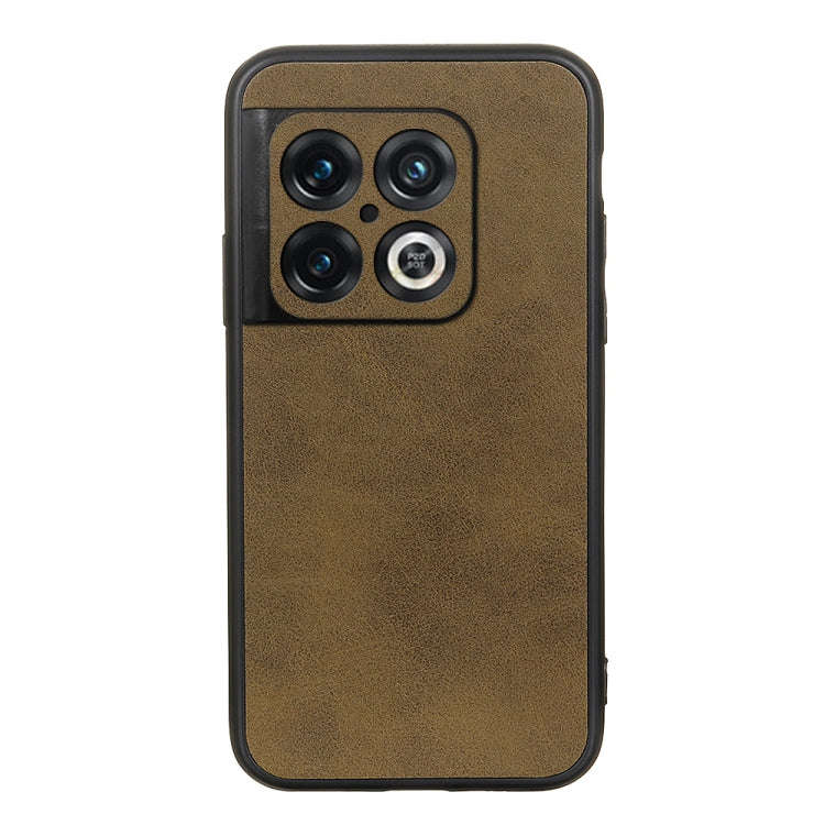 Accurate Hole Two-color Calf Texture PU Phone Case, For OnePlus 10 Pro Accurate Hole, For Google ...